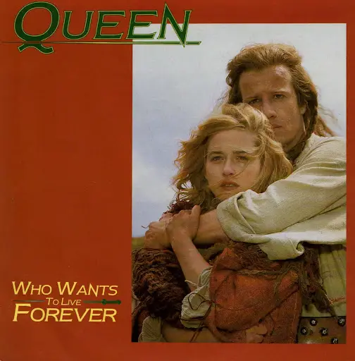 Singe do Queen Who Wants to Live Forever (Brian May, 1986). Foto Divulgação EMI. 